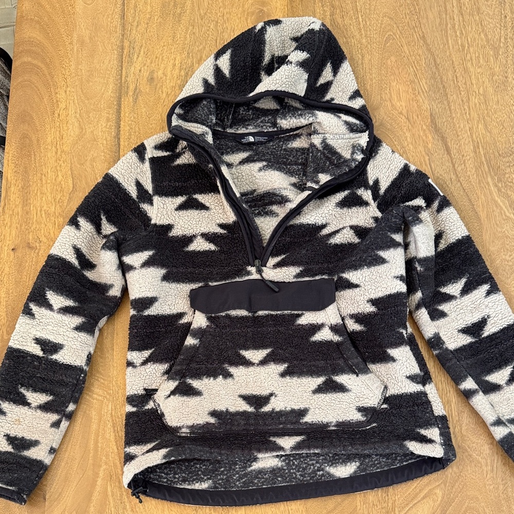 Black and White Geometric Hoodie